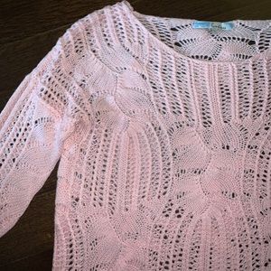 Pink knit sweater